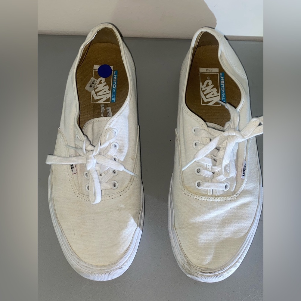 Vans UltraCush Pro White Canvas Men's Shoes